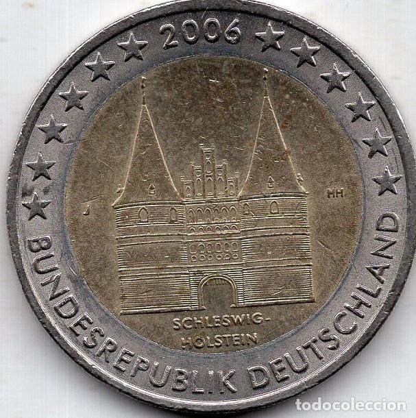 Monedas antiguas de Europa: ALEMANIA 2&euro; 2006 KM 253 Schleswig-Holstein CECA J