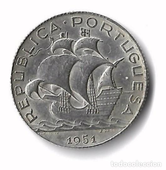 Monedas antiguas de Europa: Moneda de 2$50 Escudos (Portugal, 1951) &ndash; Estado de Conservaci&oacute;n: Bella (EBC)