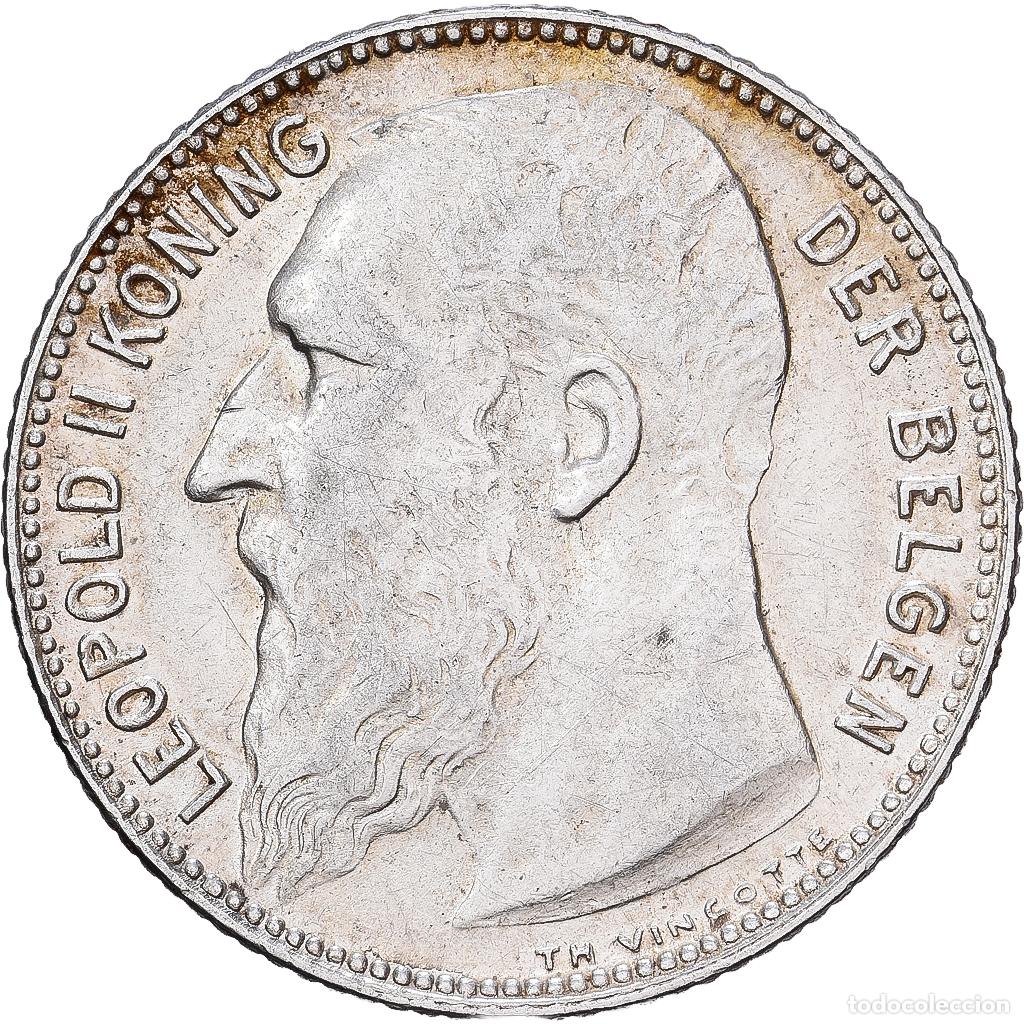 Monedas antiguas de Europa: [#1551343] B&eacute;lgica, Leopold II, Franc, 1909, Brussels, Plata, EBC, KM:57.1