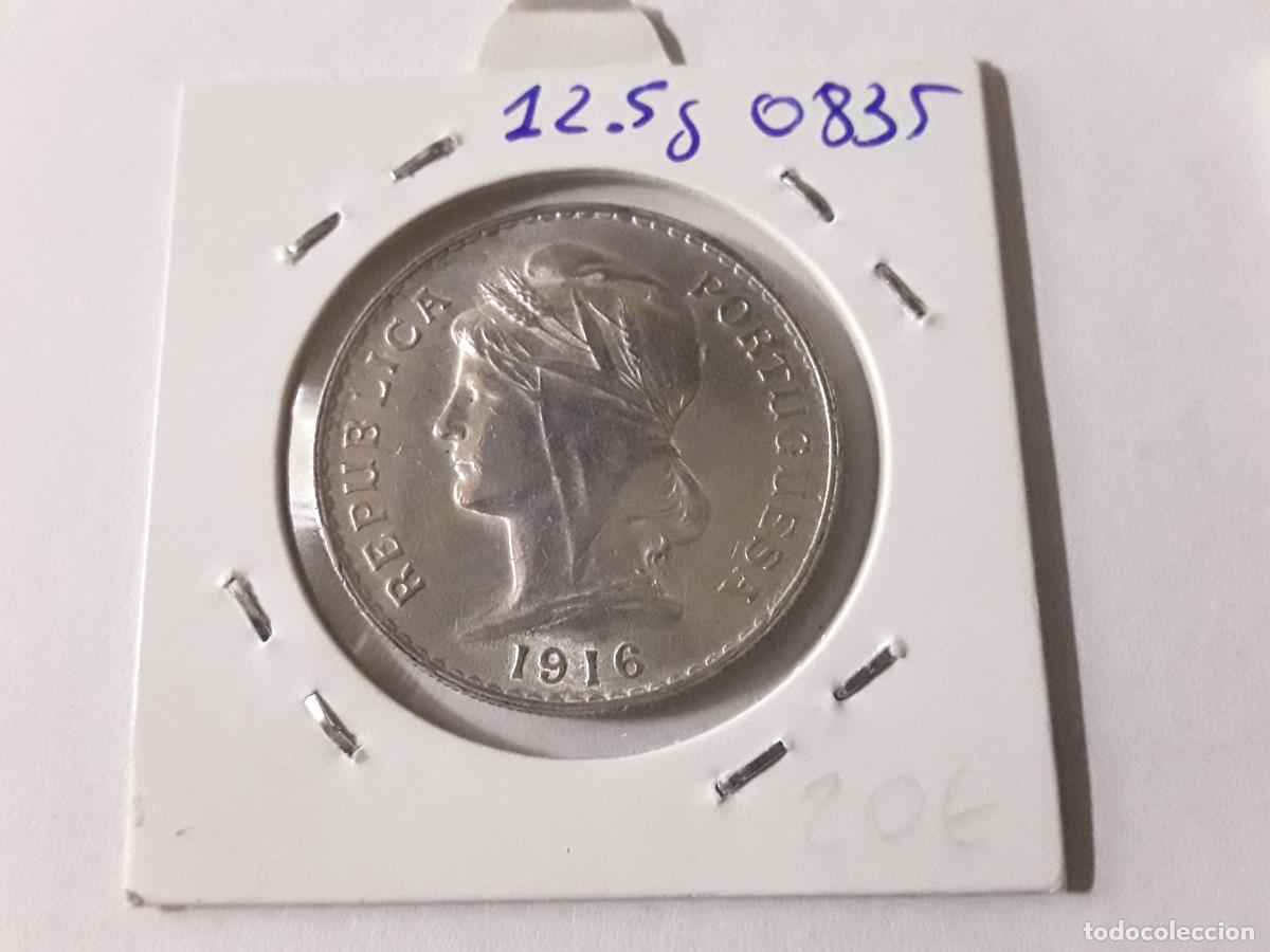 Monedas antiguas de Europa: PORTUGAL - 50 CENTAVOS DE PLATA A&Ntilde;O 1916.