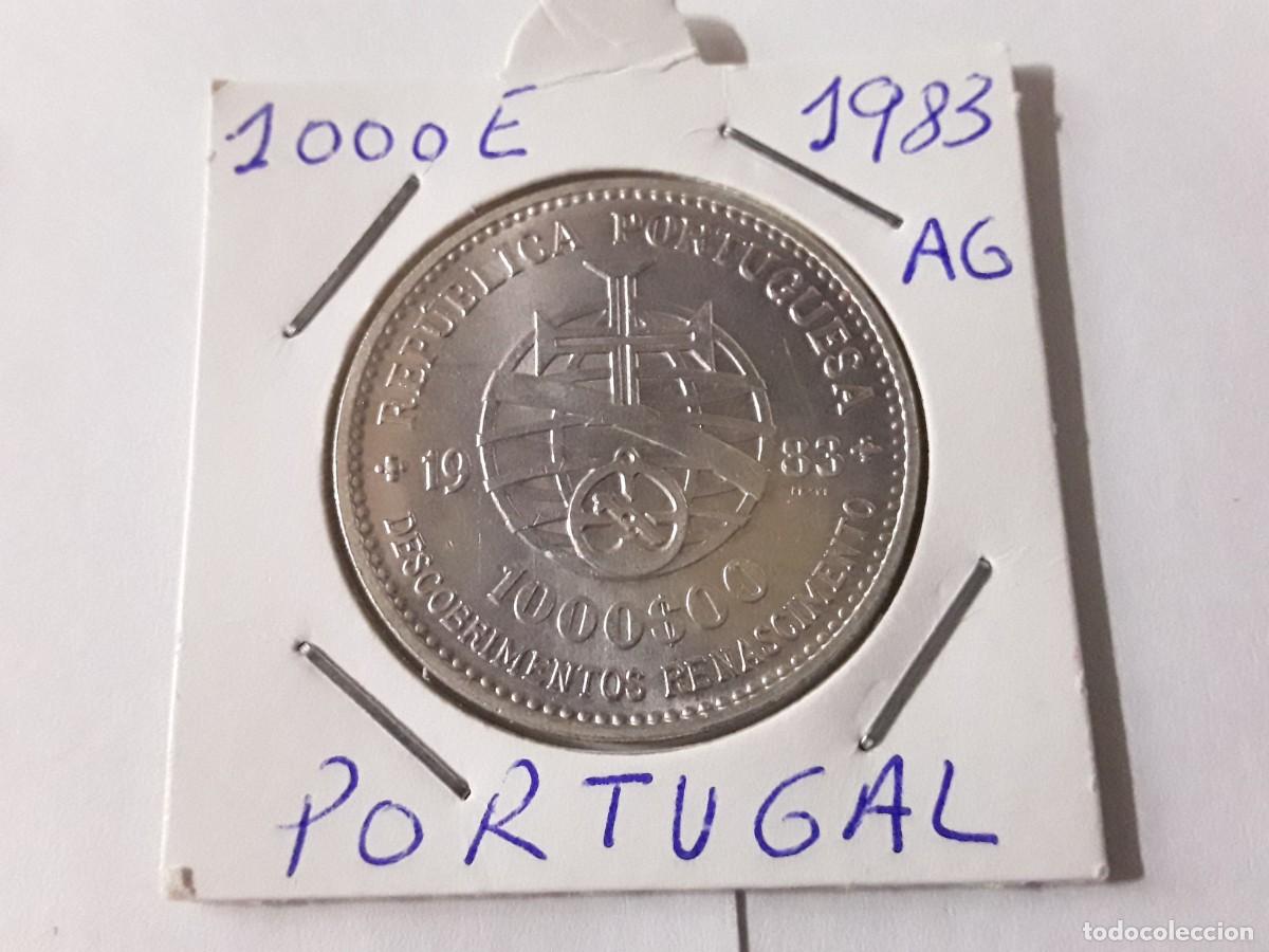 Monedas antiguas de Europa: PORTUGAL - 1000 ESCUDOS DE PLATA A&Ntilde;O 1983. SIN CIRCULAR.
