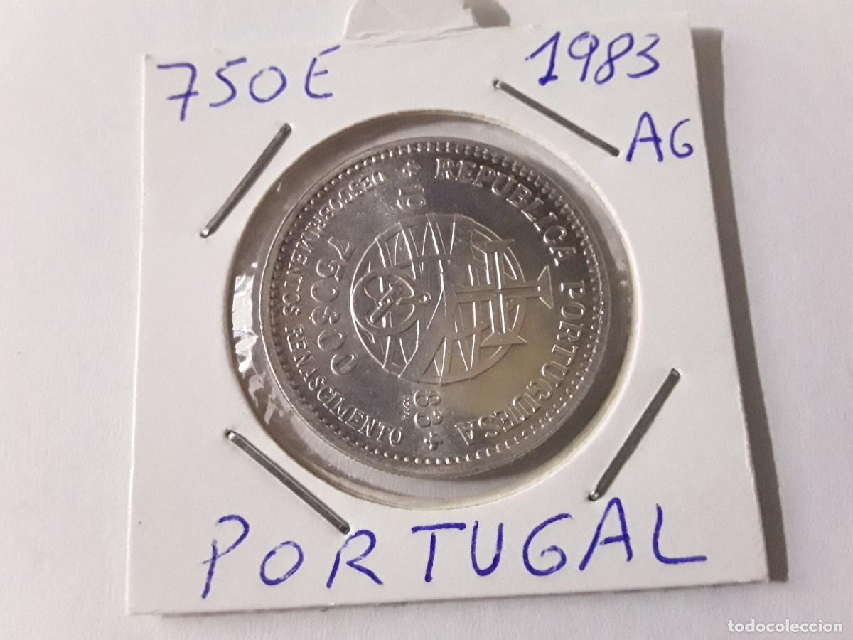 Monedas antiguas de Europa: PORTUGAL - 750 ESCUDOS DE PLATA A&Ntilde;O 1983. SIN CIRCULAR.