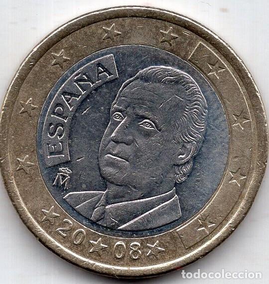 Monedas antiguas de Europa: ESPA&Ntilde;A 1&euro; 2008 CIRCULACION