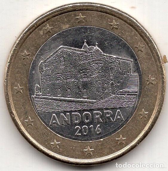 Monedas antiguas de Europa: ANDORRA 1&euro; 2016 KM 526 CIRCULACION