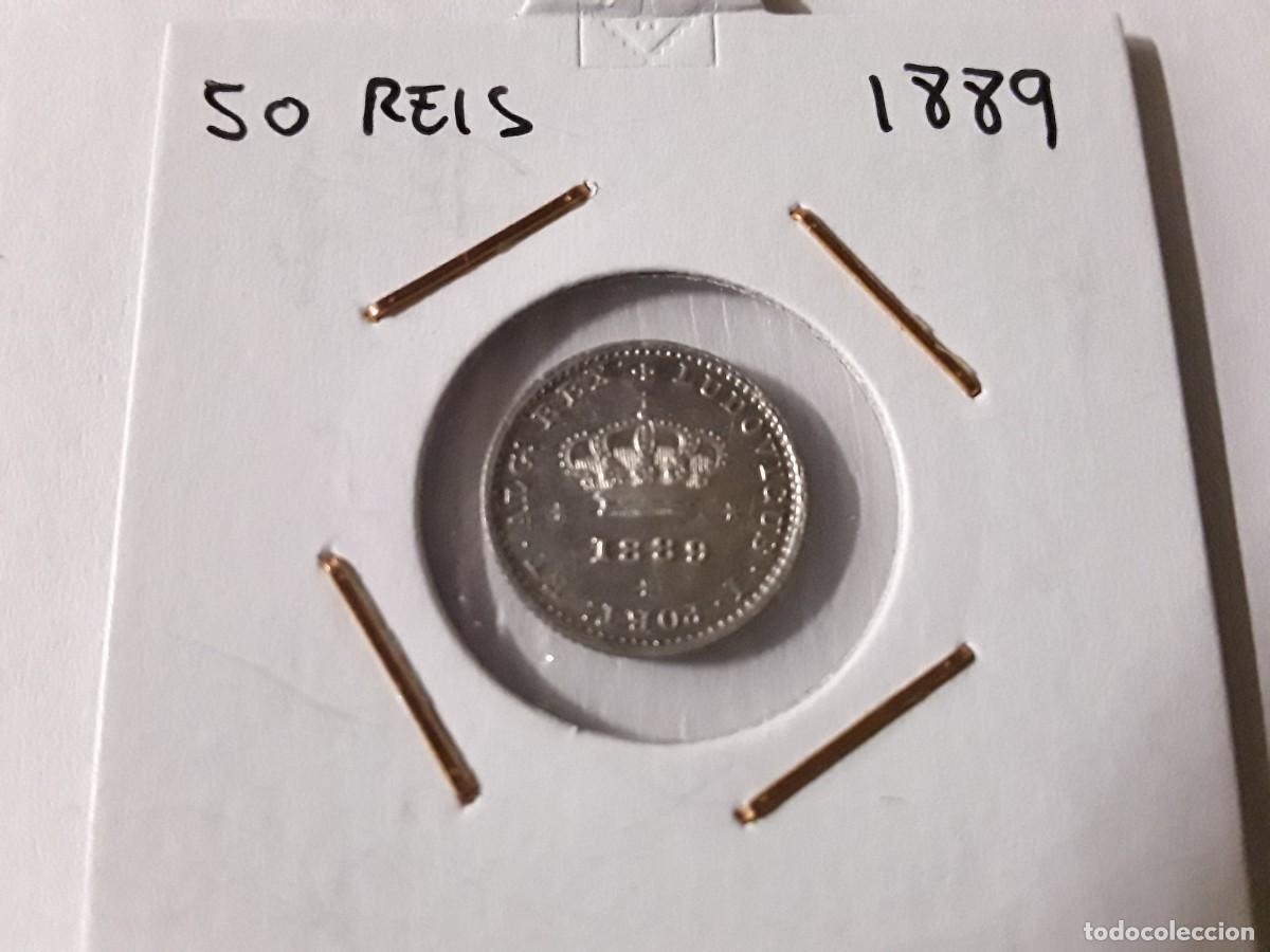 Monedas antiguas de Europa: PORTUGAL - 50 REIS DE PLATA A&Ntilde;O 1889.