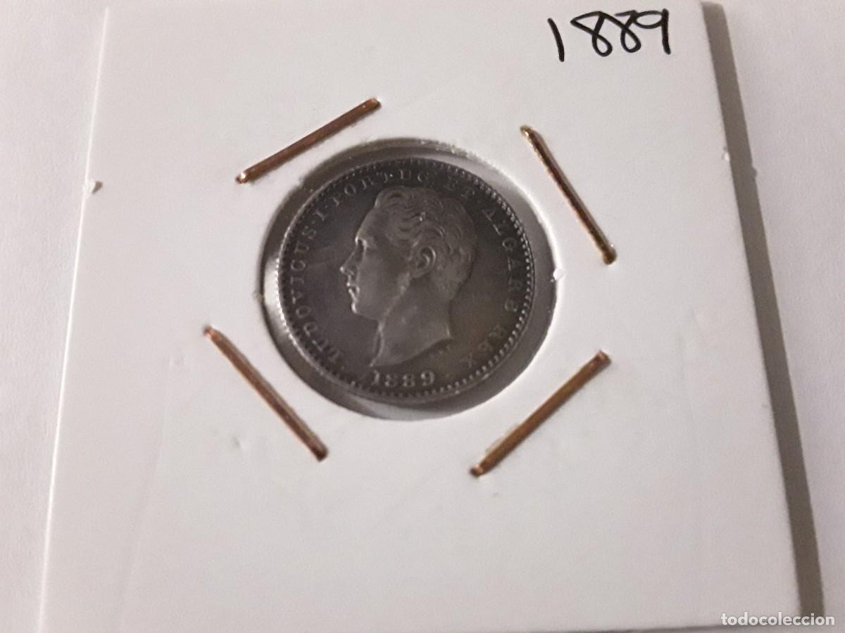 Monedas antiguas de Europa: PORTUGAL - 100 REIS DE PLATA LUIS I A&Ntilde;O 1889.
