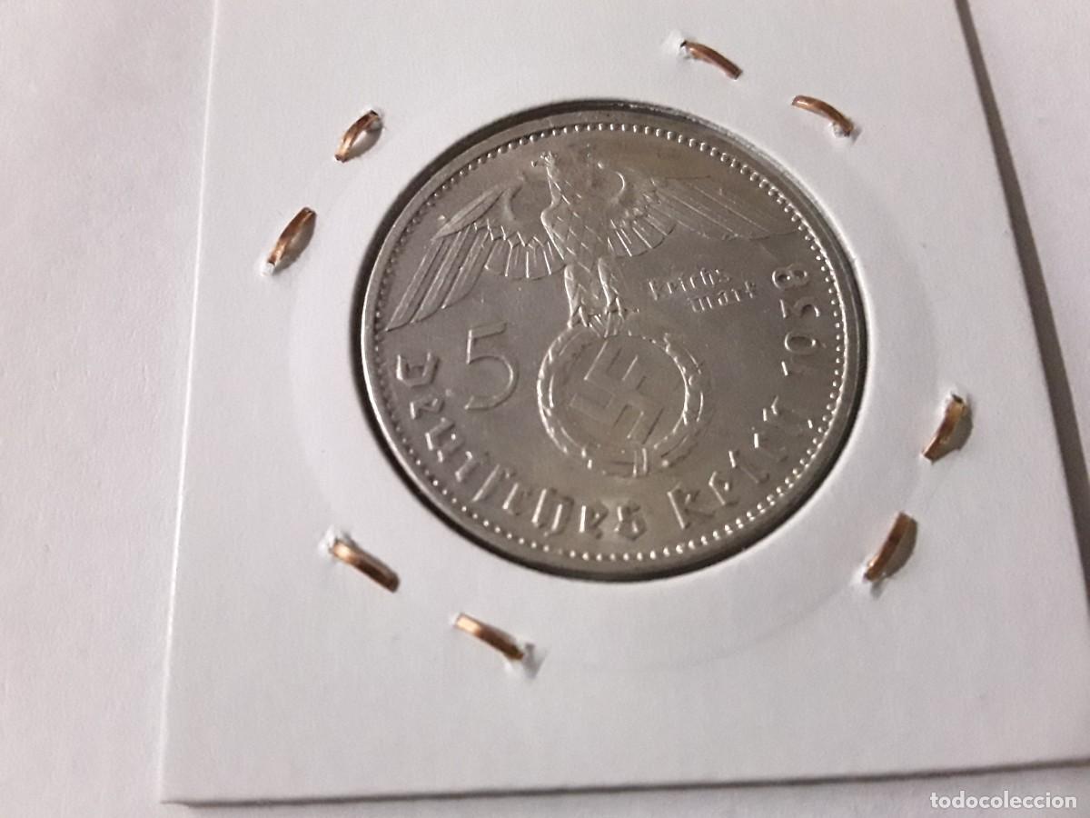 Monedas antiguas de Europa: ALEMANIA III REICH - EXCELENTES 5 REICHSMARK DE PLATA A&Ntilde;O 1938 A.