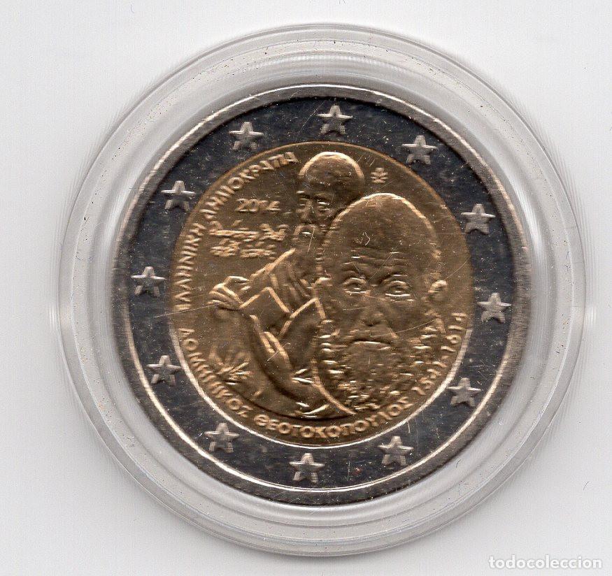 Monedas antiguas de Europa: GRECIA 2&euro; 2014 KM 259 Domenikos Theotokopoulos