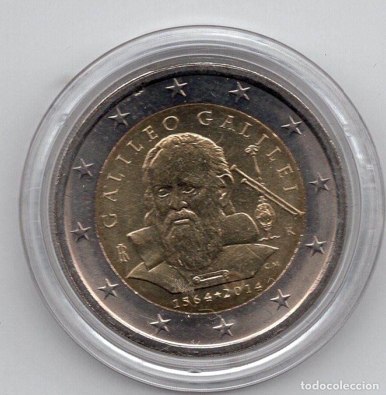 Monedas antiguas de Europa: ITALIA 2&euro; 2014 KM 377 GALILEO