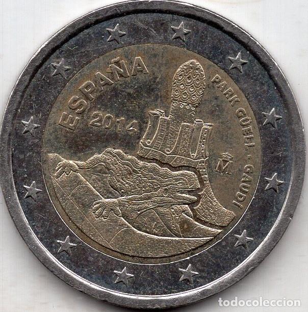 Monedas antiguas de Europa: ESPA&Ntilde;A 2&euro; 2014 KM 1306 PARK GUELL