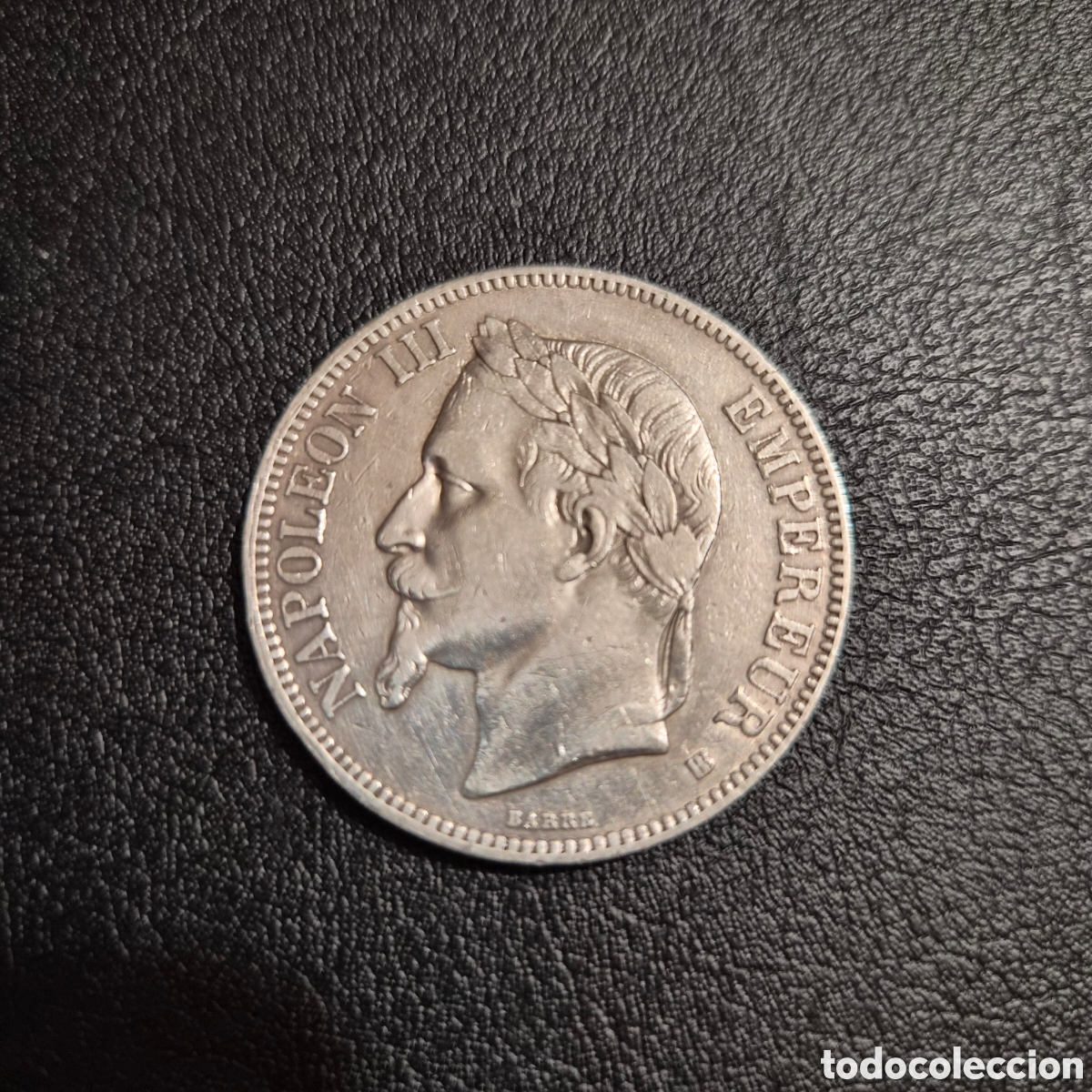Monedas antiguas de Europa: Moneda de plata 5 francos Napoleon III 1867