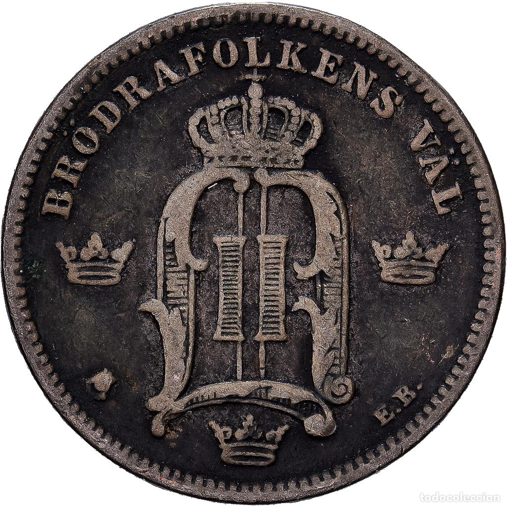 Monedas antiguas de Europa: [#1551015] Suecia, Oscar II, 10 &Ouml;re, 1904, Plata, MBC, KM:755