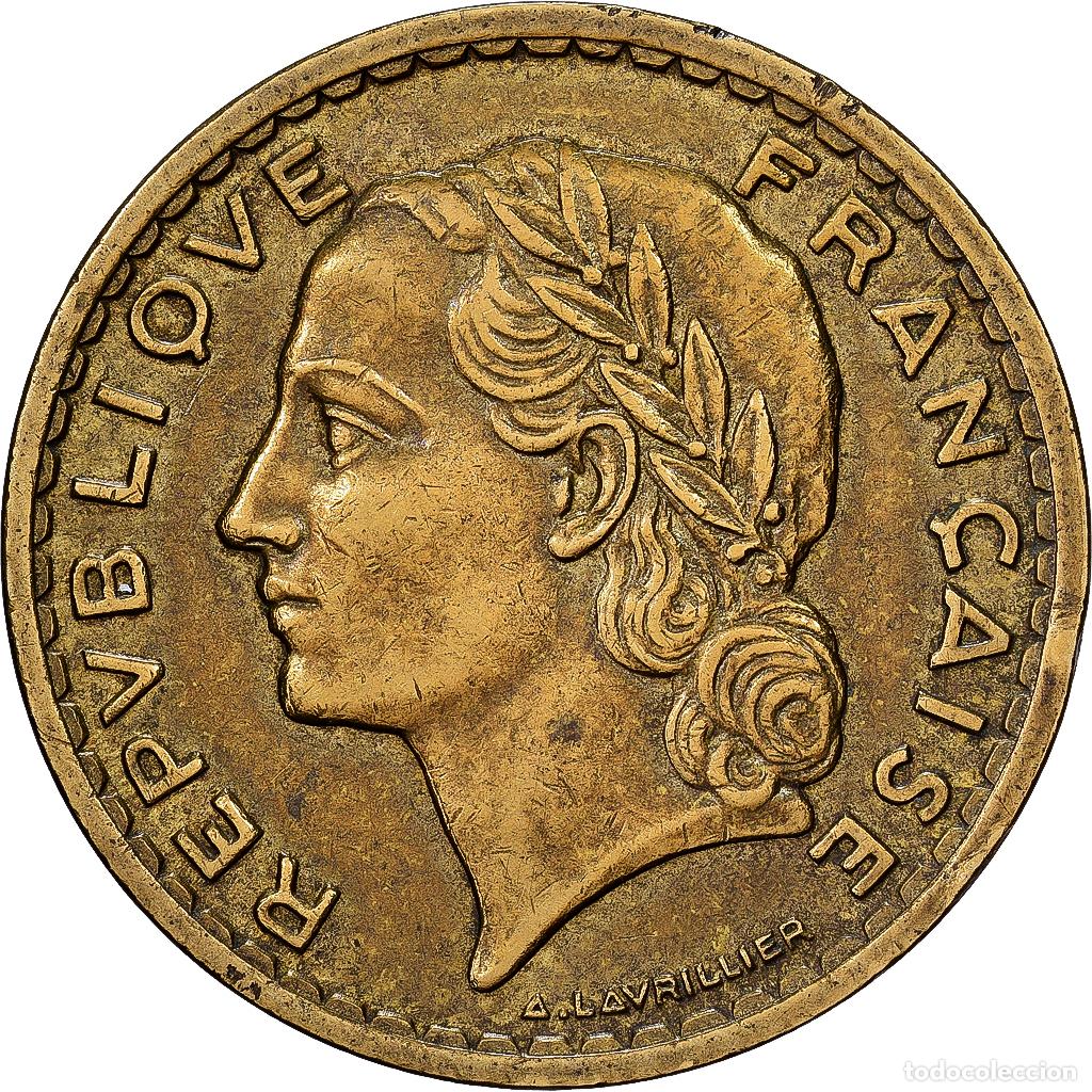 Monedas antiguas de Europa: [#1550978] Francia, 5 Francs, Lavrillier, 1940, Paris, Aluminio - bronce, MBC, Gadoury:761