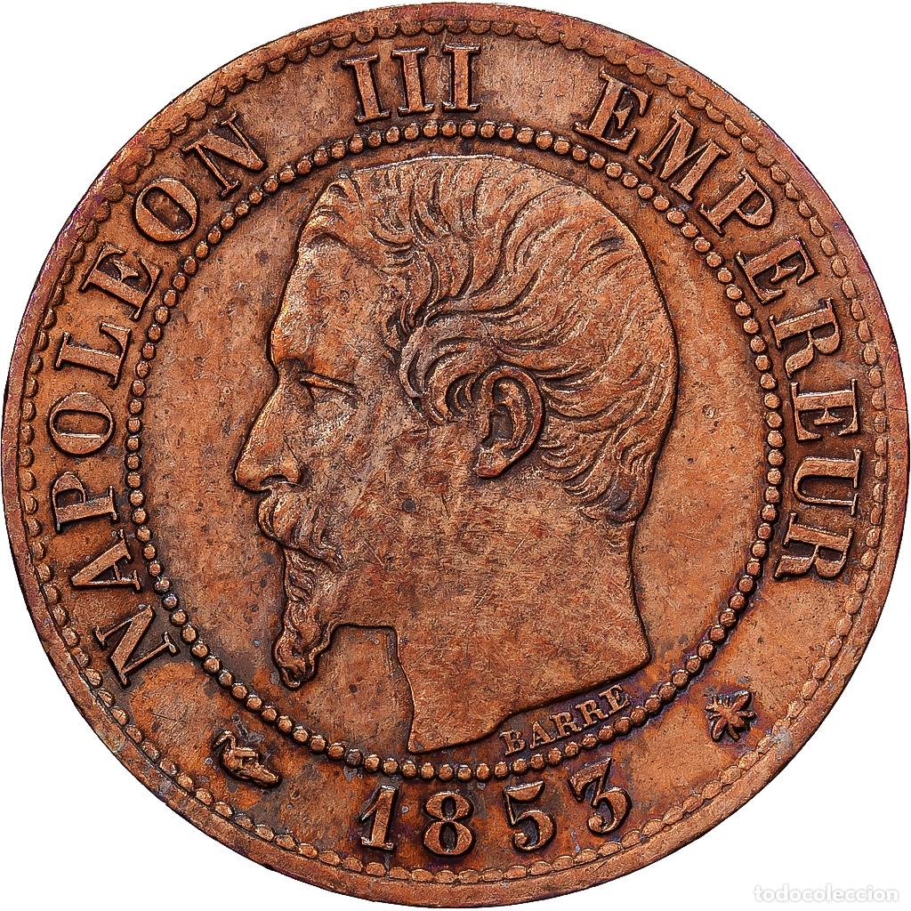 Monedas antiguas de Europa: [#1550979] Francia, Napoleon III, Centime, 1853, Strasbourg, Bronce, MBC, KM:775.3