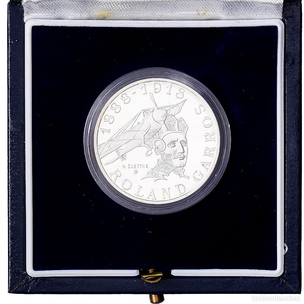 Monedas antiguas de Europa: [#1121666] Francia, 10 Francs, Roland Garros, 1988, MDP, Prueba, Plata, FDC