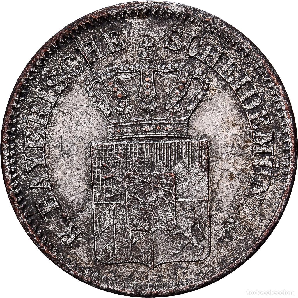 Alte M&uuml;nzen aus Europa: [#1551014] Estados alemanes, BAVARIA, Ludwig II, Kreuzer, 1869, Plata, MBC+, KM:873