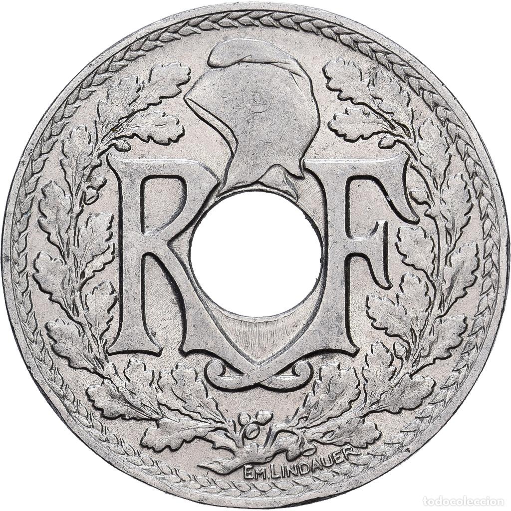 Monedas antiguas de Europa: [#1513363] Francia, 25 Centimes, Lindauer, 1915, Paris, N&iacute;quel, MBC, Gadoury:379, KM:867