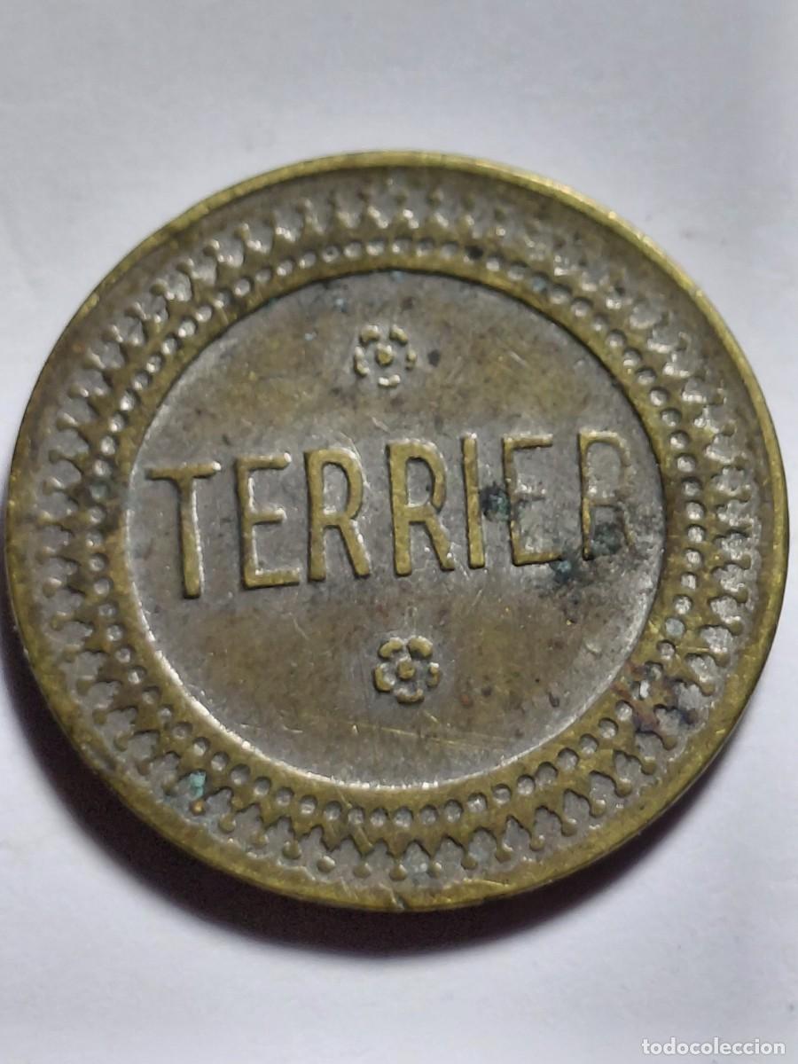Monedas antiguas de Europa: FICHA 75 CENTIMOS (TERRIER) A IDENTIFICAR - Foto 2