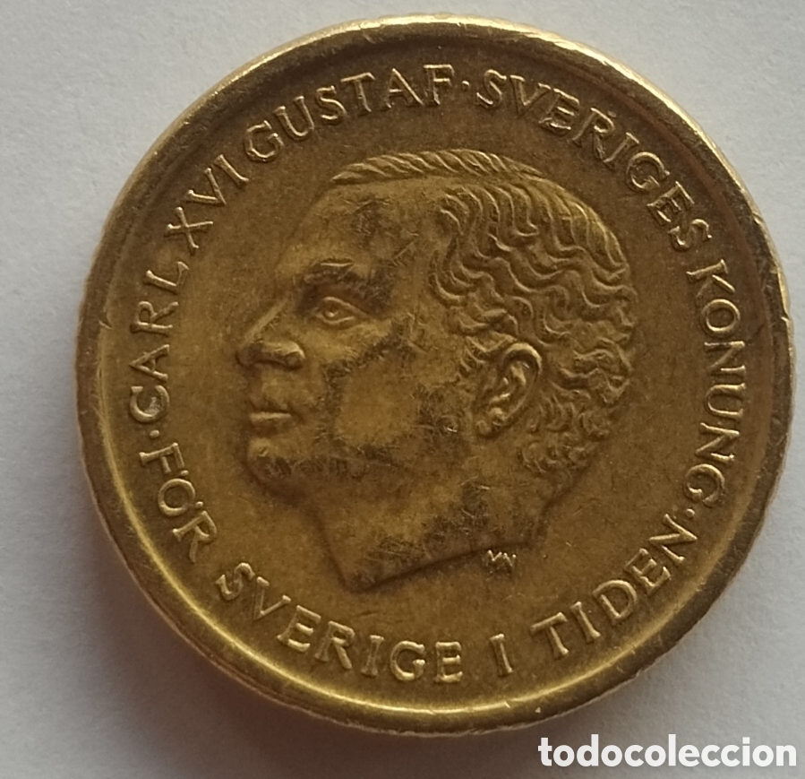Monedas antiguas de Europa: MONEDA DE SUECIA DE 10 KRONOR 1991 (FOTO)