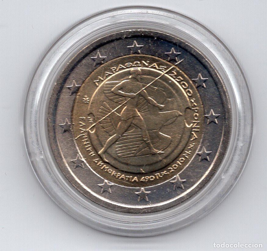 Monedas antiguas de Europa: GRECIA 2 euros KM 236 2010 MARATON