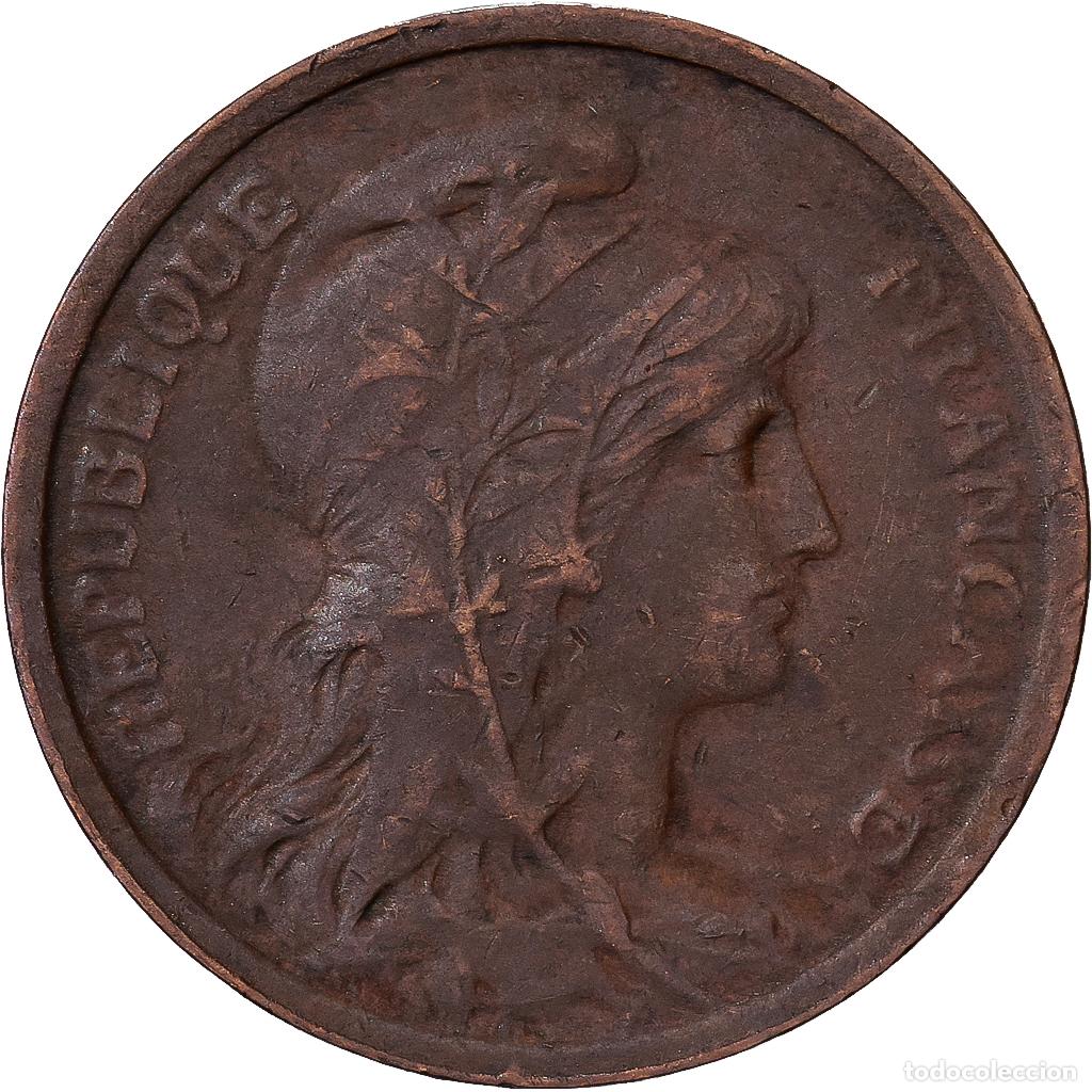 Monedas antiguas de Europa: [#1551051] Francia, Centime, Dupuis, 1909, Paris, Bronce, MBC, Gadoury:90, KM:840