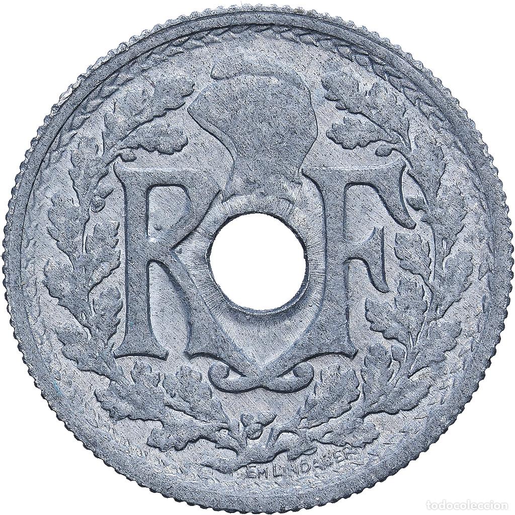Monedas antiguas de Europa: [#1513364] Francia, 10 Centimes, Lindauer, 1946, Beaumont-Le-Roger, Cinc, BC+, Gadoury:292