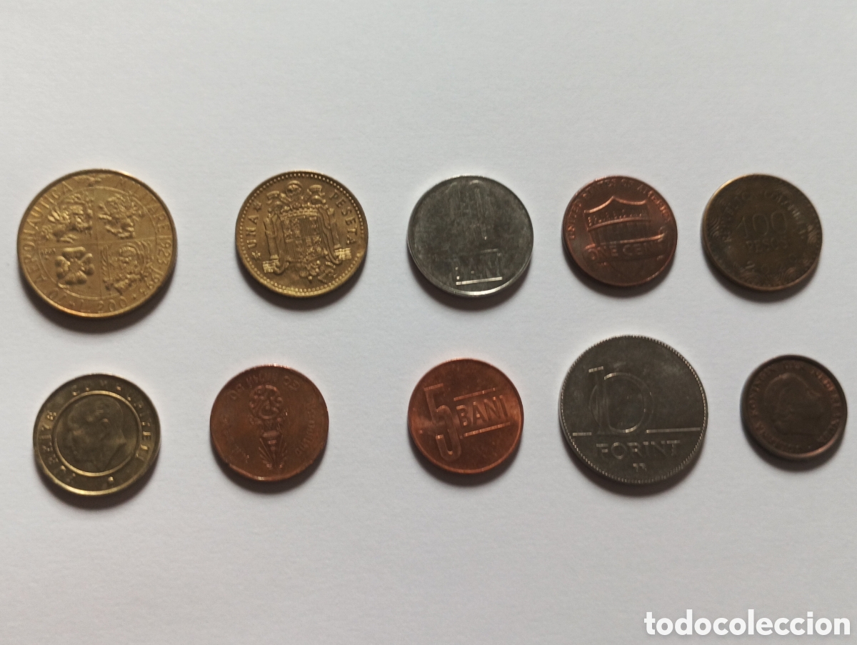 Monedas antiguas de Europa: Lote 10 monedas del mundo lote 13