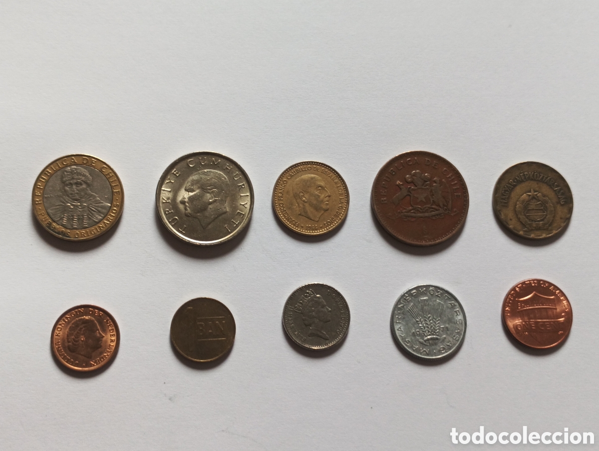 Monedas antiguas de Europa: Lote 10 monedas del mundo lote 18