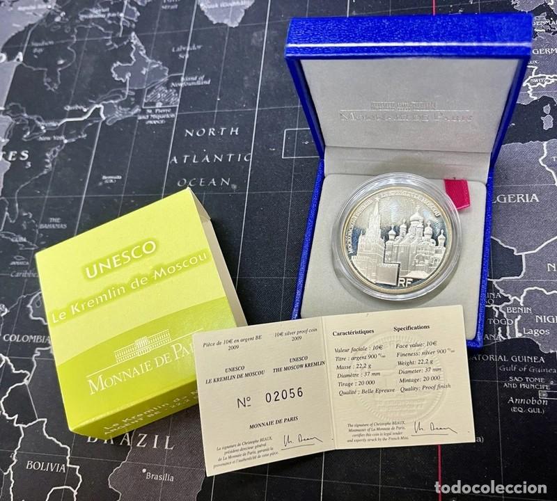 Monedas antiguas de Europa: 10 &euro; Francia 2009 - &rdquo;Le Kremlin de Moscou&rdquo; - Plata.