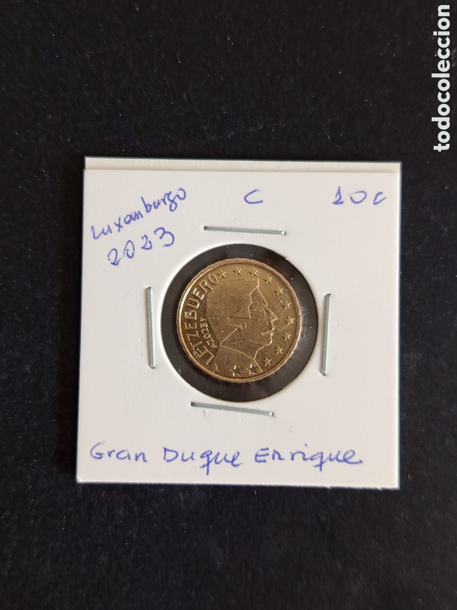 Monedas antiguas de Europa: LUXEMBURGO, 2023. Moneda de 10 c. CIRCULADA. Pedido m&iacute;nimo 3 &euro;. Ver fotos. GRAN DUQUE ENRIQUE.
