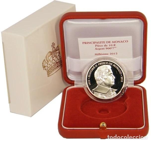 Monete antiche di Europa: 10 euros M&oacute;naco 2012. Moneda de Plata.