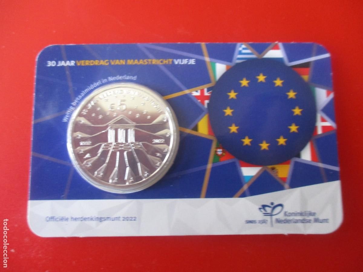 Monedas antiguas de Europa: Holanda. 5 euros conmemorativos 2022