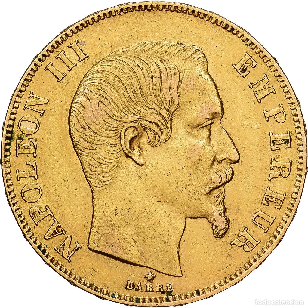 Monedas antiguas de Europa: [#1551101] Francia, Napoleon III, 50 Francs, 1859, Strasbourg, Oro, MBC, Gadoury:1111