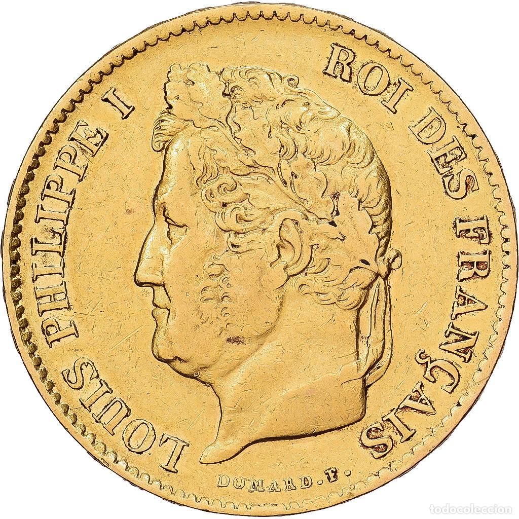 Monedas antiguas de Europa: [#1551108] Francia, Louis-Philippe, 40 Francs, 1833, Paris, Oro, MBC, KM:747.1