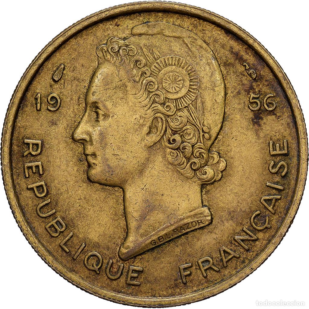 Monedas antiguas de Europa: [#1513376] &Aacute;frica oriental francesa, 25 Francs, 1956, Aluminio - bronce, BC+, KM:7