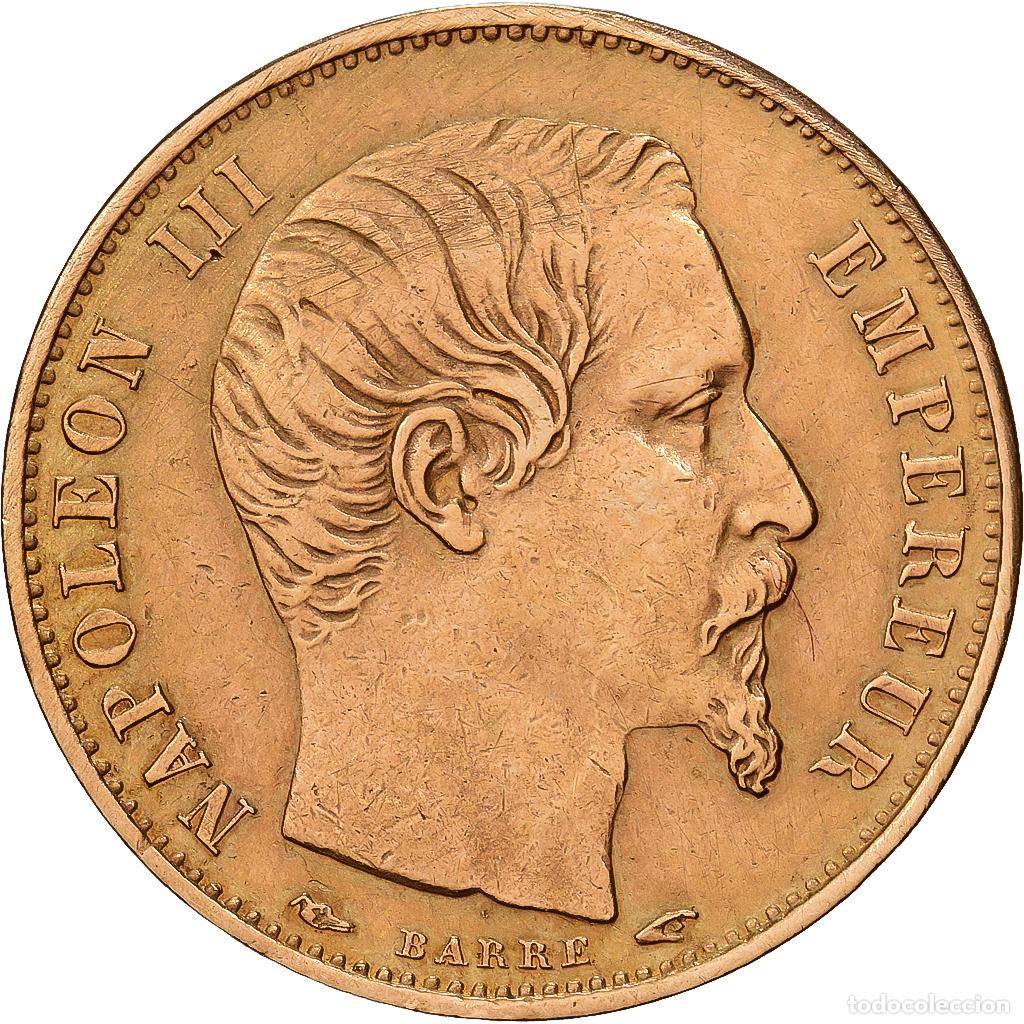 Monedas antiguas de Europa: [#1551142] Francia, Napoleon III, 5 Francs, 1854, Paris, tranche lisse, Oro, MBC