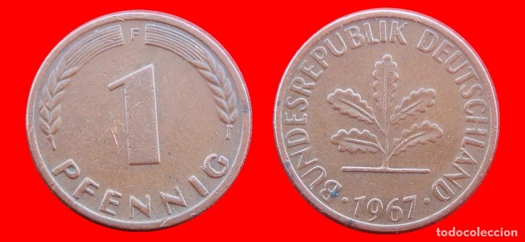 Monnaies anciennes de Europe: 1 PFENNIG 1967F BRD ALEMANIA-150752