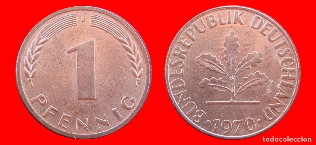 Monnaies anciennes de Europe: 1 PFENNIG 1970J BRD ALEMANIA-150754