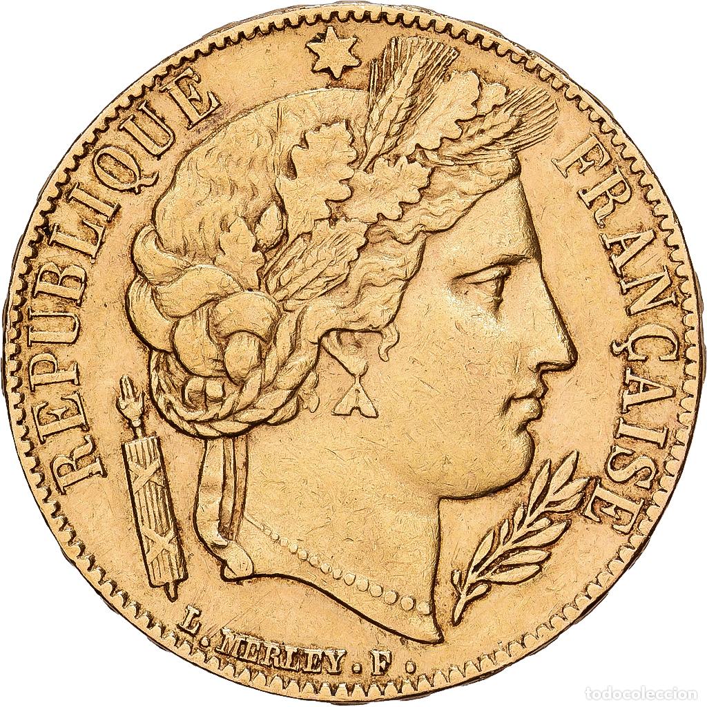 Monedas antiguas de Europa: [#1551174] Francia, 20 Francs, C&eacute;r&egrave;s, 1851, Paris, Oro, MBC+, Gadoury:1059, KM:762