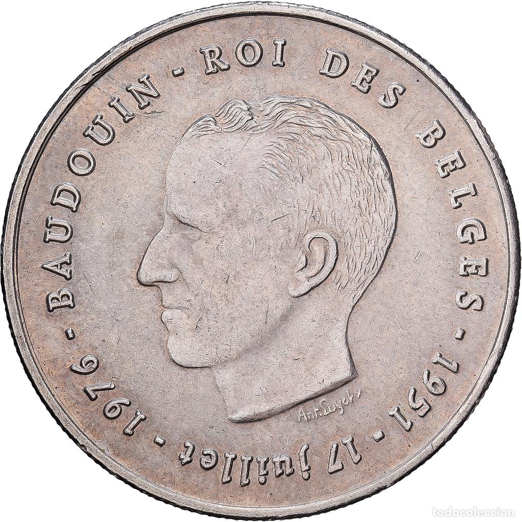 Monedas antiguas de Europa: [#1551212] B&eacute;lgica, Baudouin I, 250 Francs, 250 Frank, 1976, Brussels, Large B, Plata