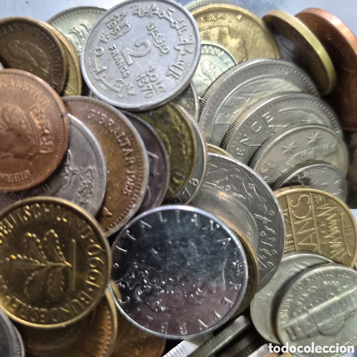 Monedas antiguas de Europa: OCASION !! 1 KILOGRAMO DE MONEDAS DEL MUNDO