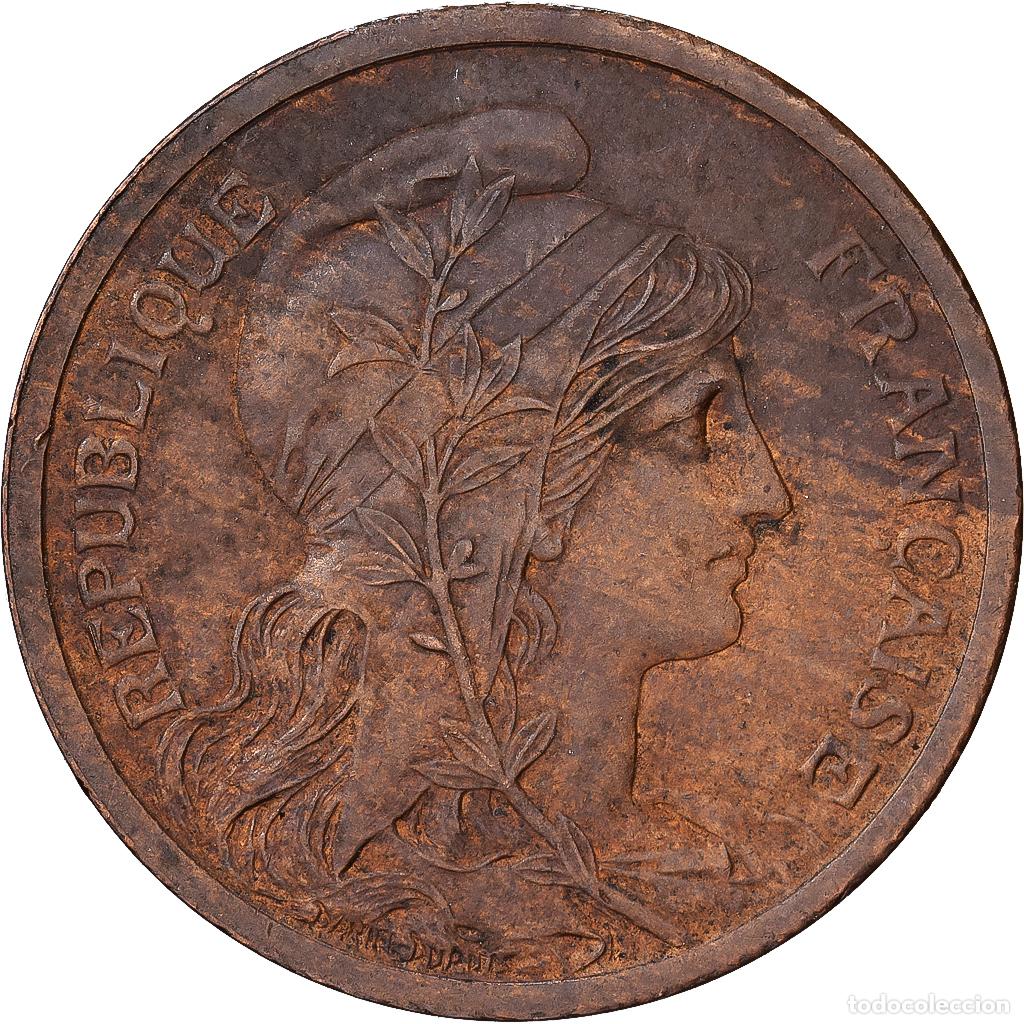 Monedas antiguas de Europa: [#1551064] Francia, 2 Centimes, Dupuis, 1902, Paris, Bronce, MBC, Gadoury:107, KM:841