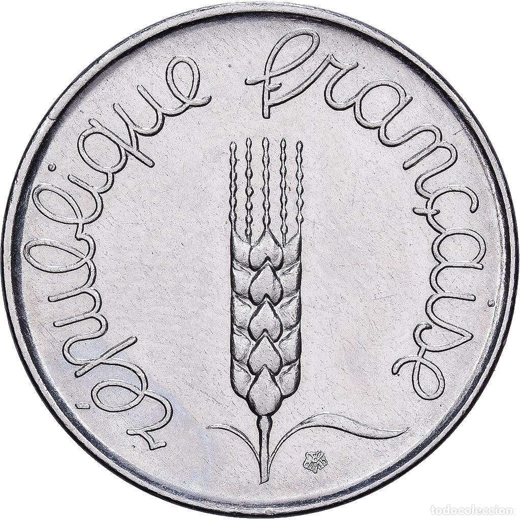 Monedas antiguas de Europa: [#1513412] Francia, 5 Centimes, &Eacute;pi, 1961, Paris, Acero inoxidable, MBC+, KM:927