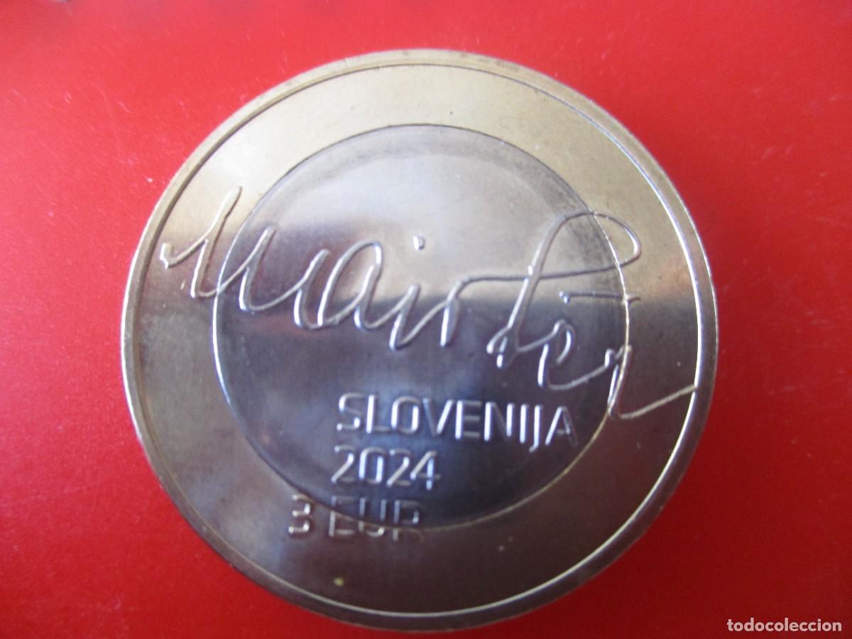 Monedas antiguas de Europa: Eslovenia.. 3 euros conmemorativos 2024&rdquo;150 aniv. nacimiento de Rudolf Maister&rdquo; . sin circular