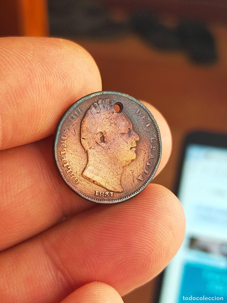 Monedas antiguas de Europa: MONEDA DE 1 UN FARTHING 1831 REINO UNIDO INGLATERRA GRAN BRETA&Ntilde;A REGULAR CONSERVACION