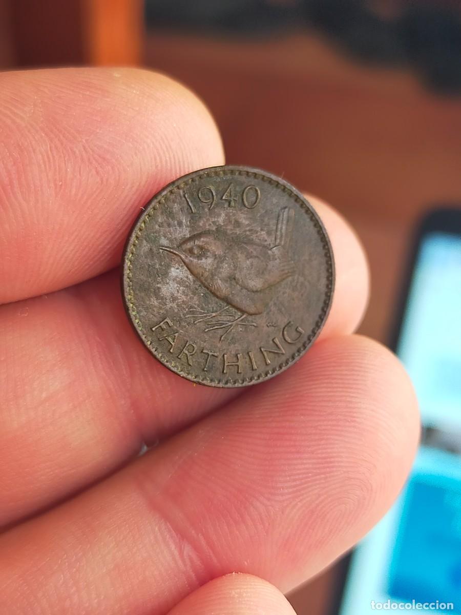 Alte M&uuml;nzen aus Europa: MONEDA DE 1 UN FARTHING 1940 REINO UNIDO INGLATERRA GRAN BRETA&Ntilde;A BUENA CONSERVACION