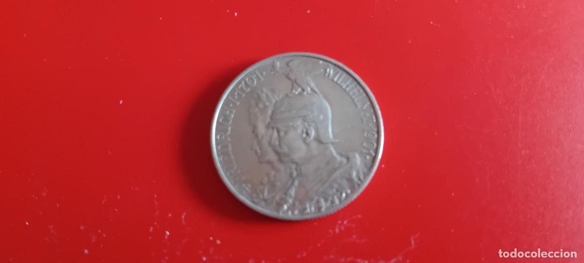 Monedas antiguas de Europa: PRUSIA 2 MARCOS 1901 , 200 ANIVERSARIO REINO