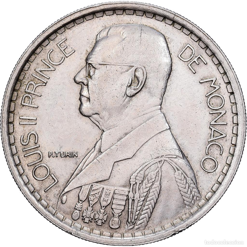 Monedas antiguas de Europa: [#1513416] M&oacute;naco, Louis II, 20 Francs, 1947, Paris, Cobre - n&iacute;quel, MBC+, KM:124