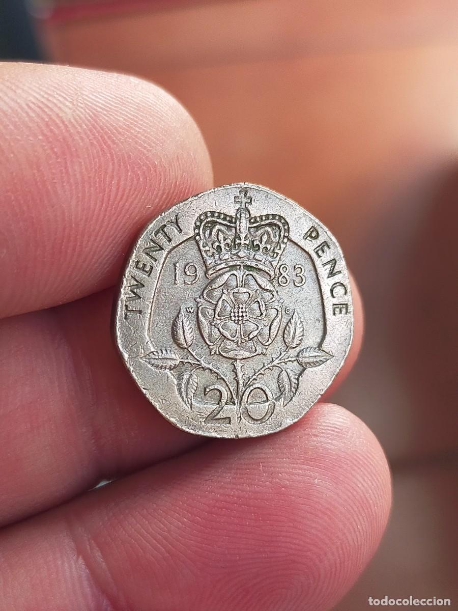 Monedas antiguas de Europa: MONEDA DE 20 VEINTE PENIQUES PENCE 1983 REINO UNIDO INGLATERRA GRAN BRETA&Ntilde;A BUENA CONSERVACION