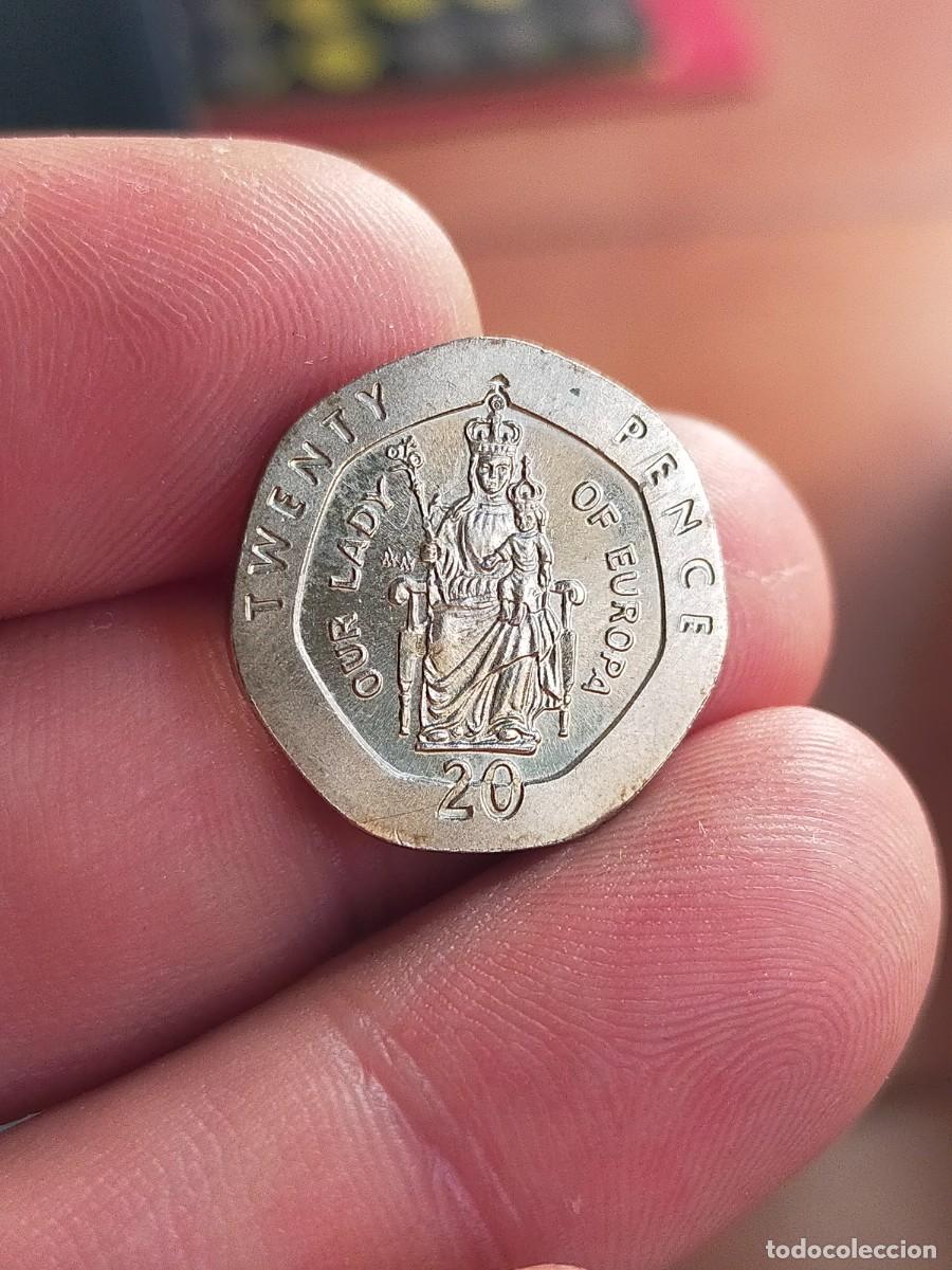 Monedas antiguas de Europa: MONEDA DE 20 VEINTE PENIQUES PENCE 1988 GIBRALTAR EXCELENTE CONSERVACION OUR LADY OF EUROPE